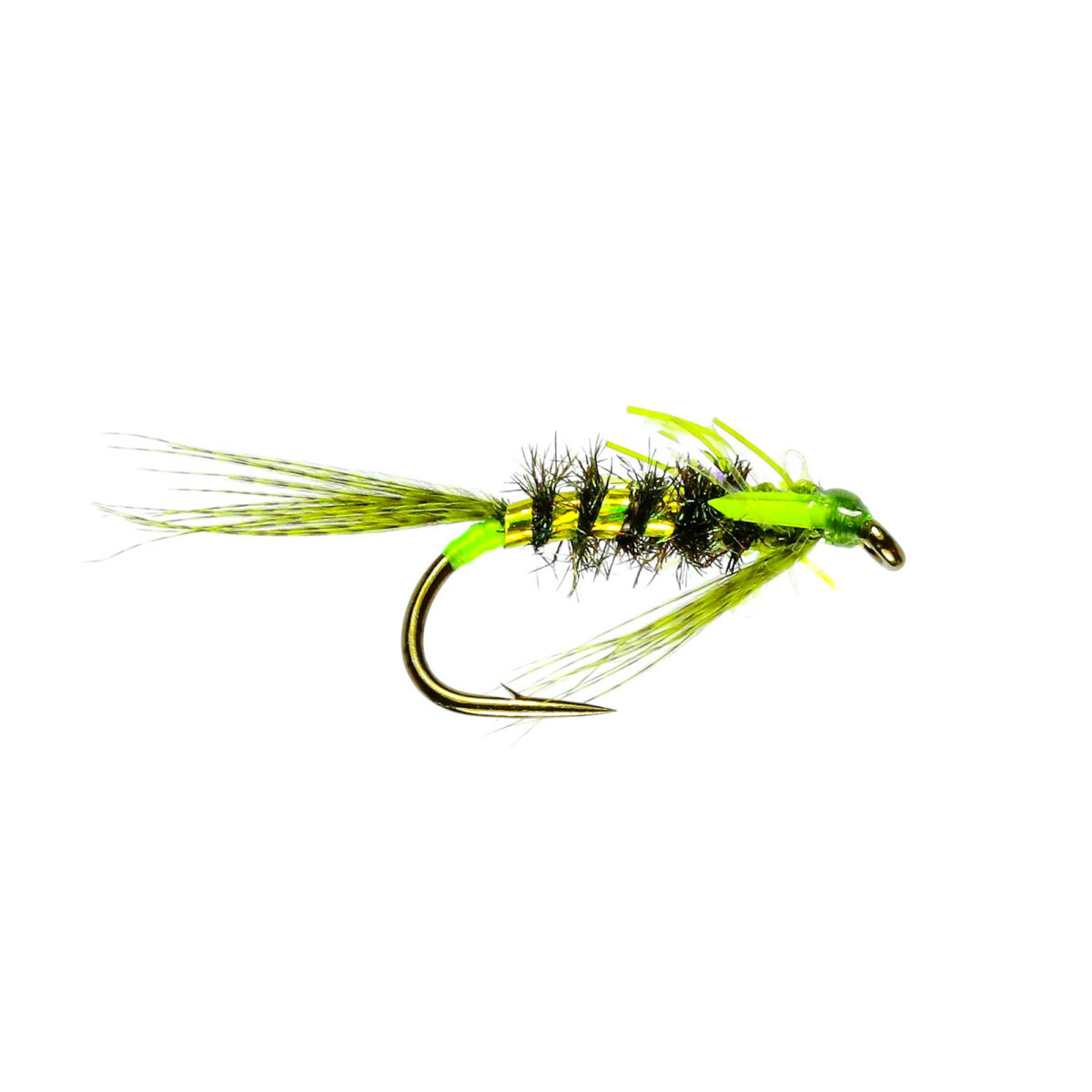 Caledonia Uv Damsel Green Diawl Bach (U/W) - Guide Flyfishing