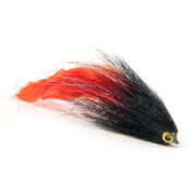 Vision Hollow Deceiver Black & Red Pike Fly - Guide Flyfishing